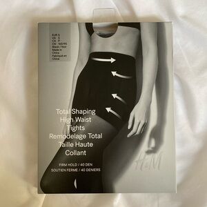 H&M high waist semi sheer tights 40 den